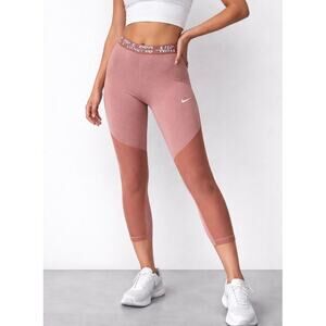 NWT Nike Pro Orange Tight Fit 7/8 Leggings - Medium